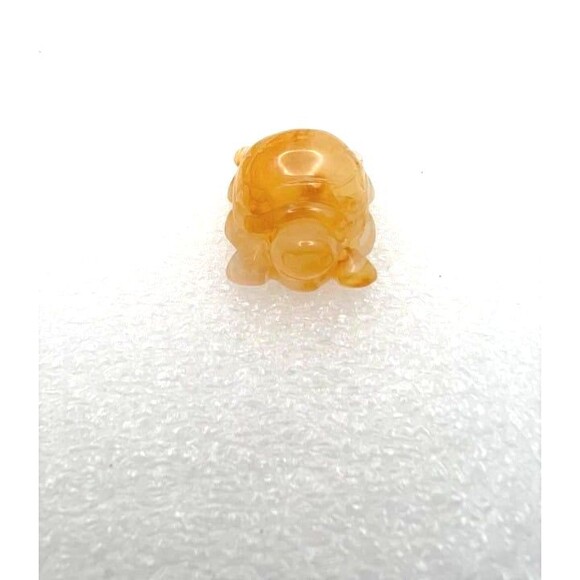 Adorable Honey Calcite Turtle Carving - Picture 1 of 7